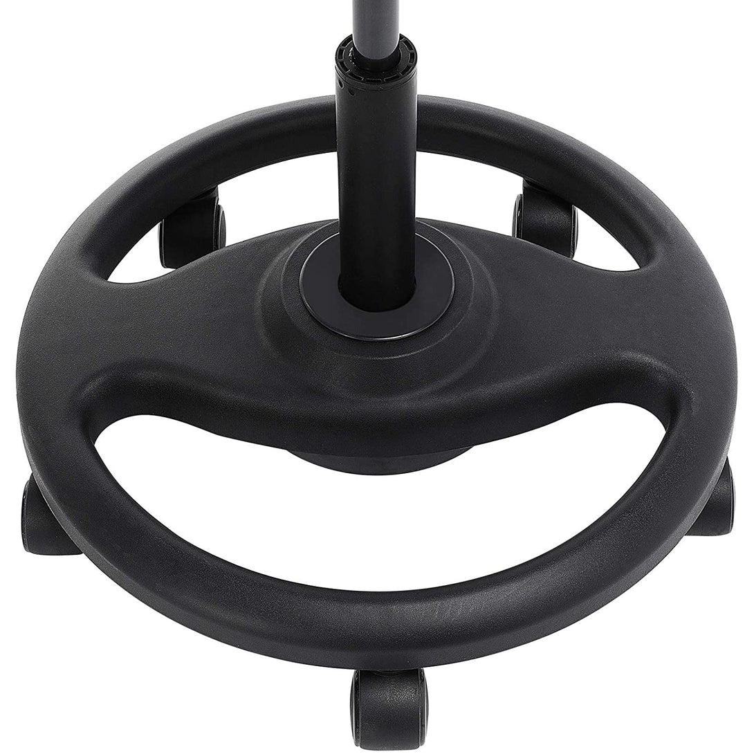 Magas szék, Ergonomikus munkaszék széles üléssel, 10°-os dőlésszög 50 x 55-73 cm, fekete-VASBÚTOR