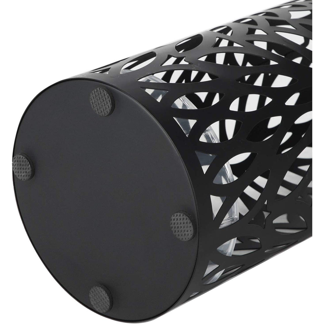 Modern fém esernyőtartó, kivehető csepptálcával, fekete-VASBÚTOR