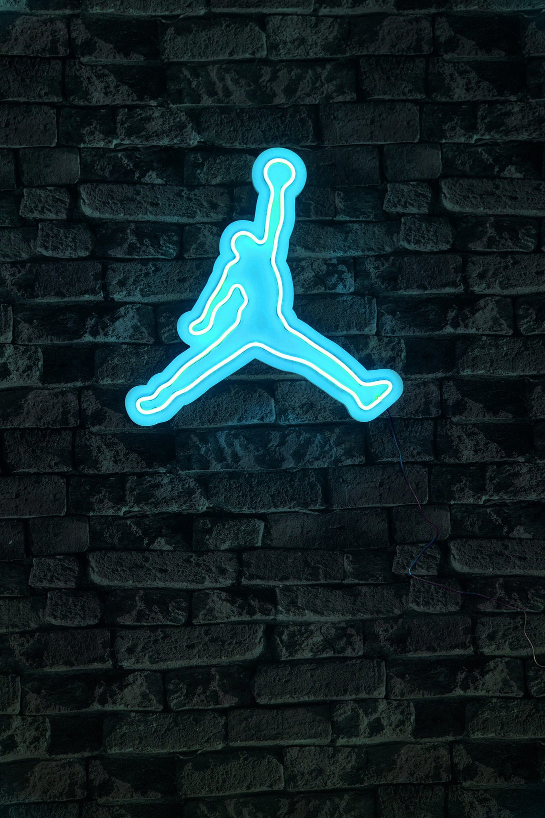 Műanyag LED-es fali dekoráció, Basketball - Blue-VASBÚTOR