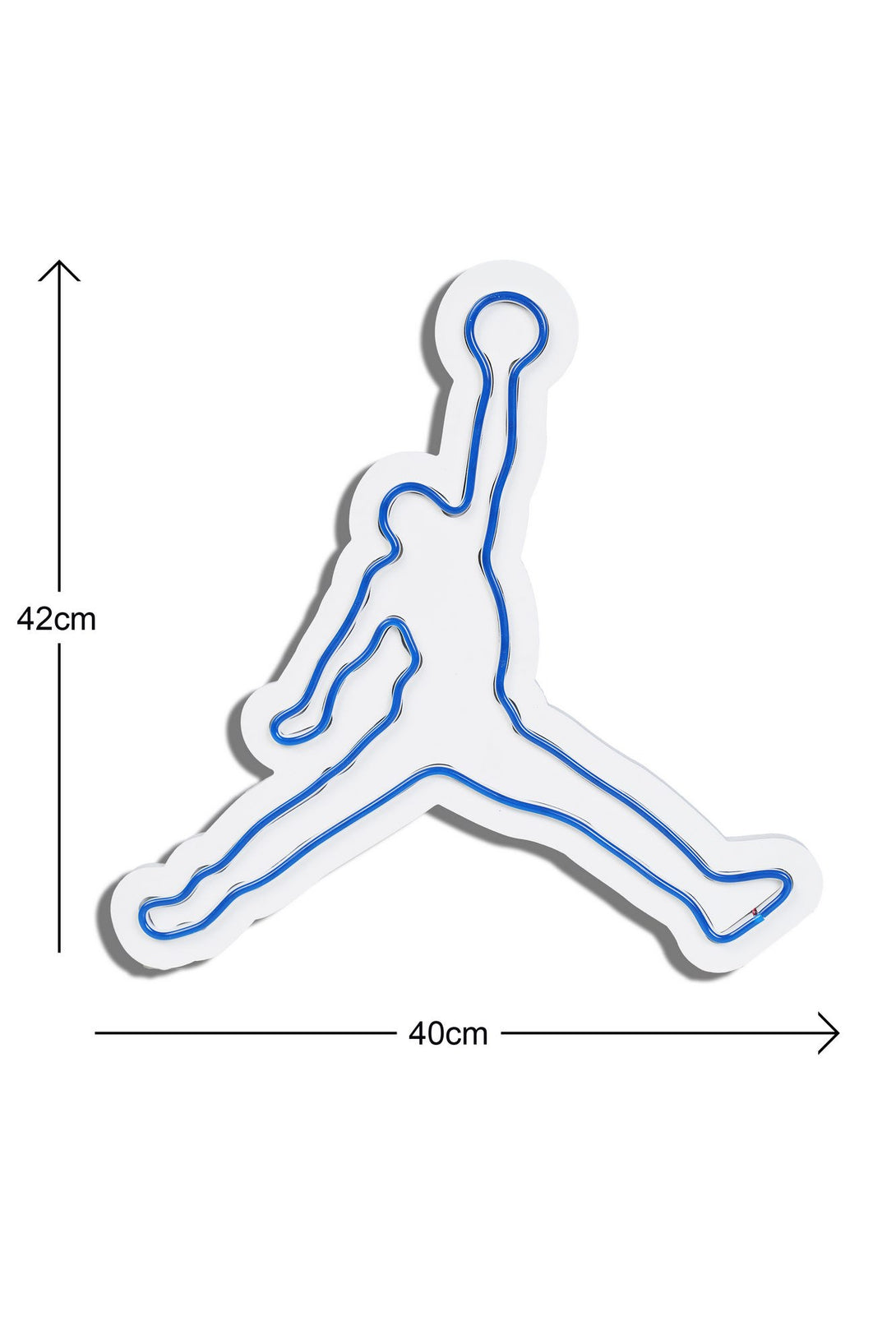 Műanyag LED-es fali dekoráció, Basketball - Blue-VASBÚTOR