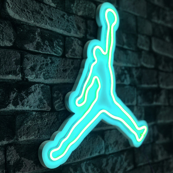 Műanyag LED-es fali dekoráció, Basketball - Blue-VASBÚTOR