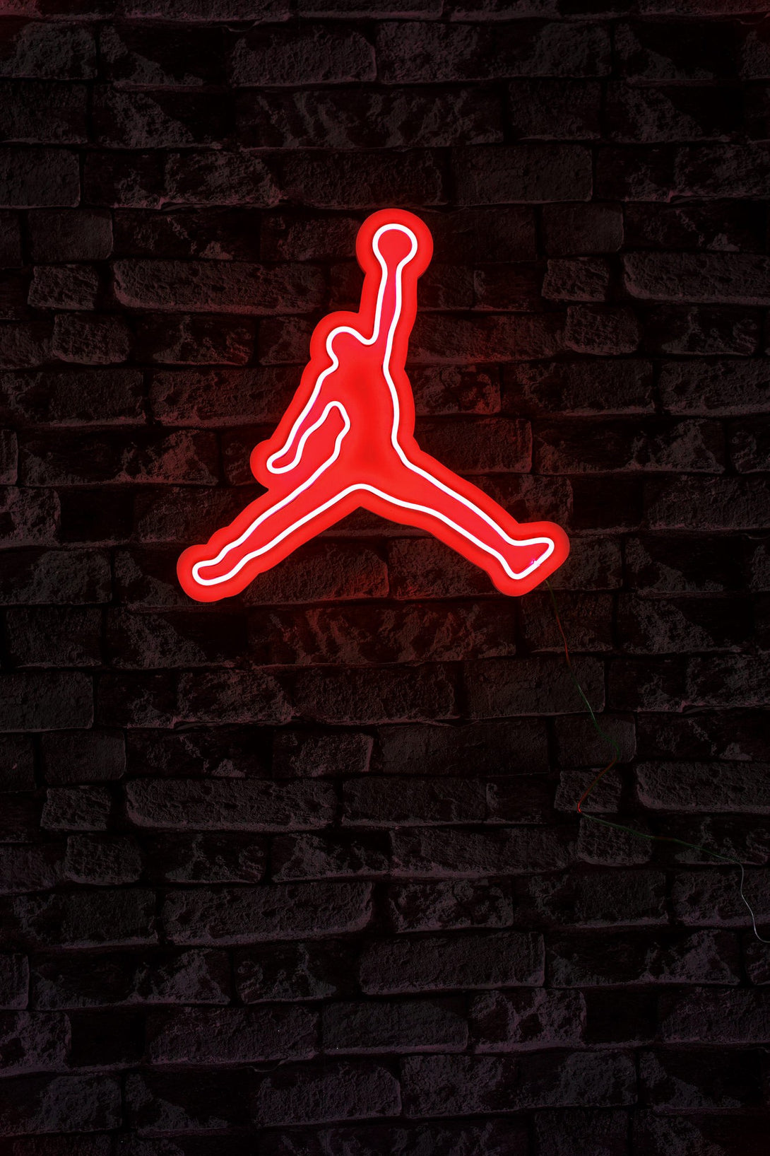 Műanyag LED-es fali dekoráció, Basketball - Red-VASBÚTOR