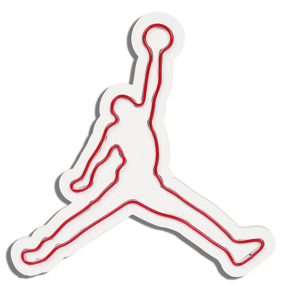 Műanyag LED-es fali dekoráció, Basketball - Red-VASBÚTOR