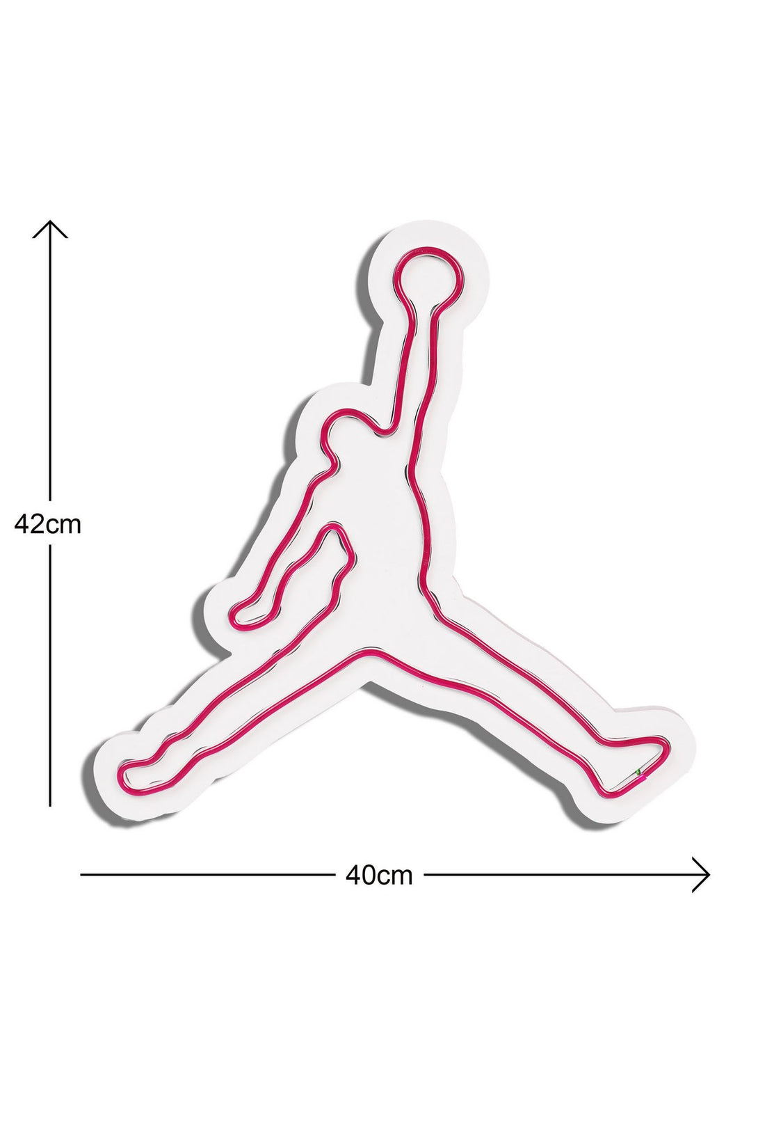 Műanyag LED-es fali dekoráció, Basketball - Red-VASBÚTOR
