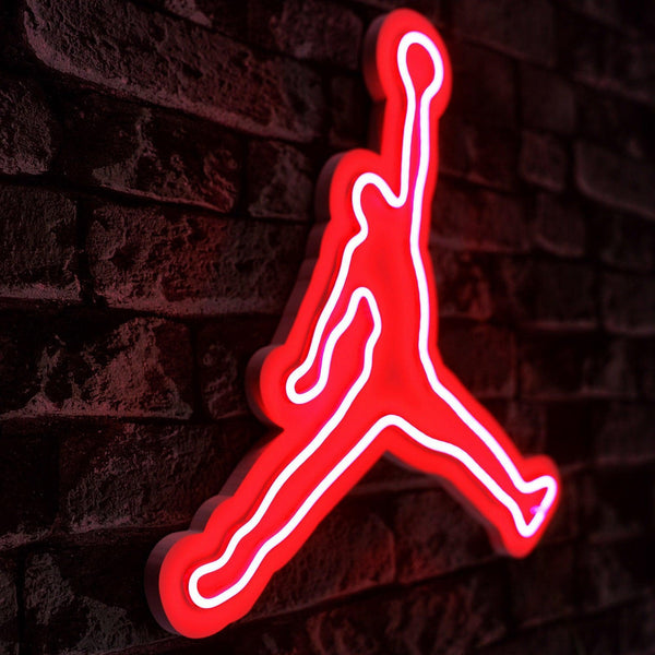 Műanyag LED-es fali dekoráció, Basketball - Red-VASBÚTOR