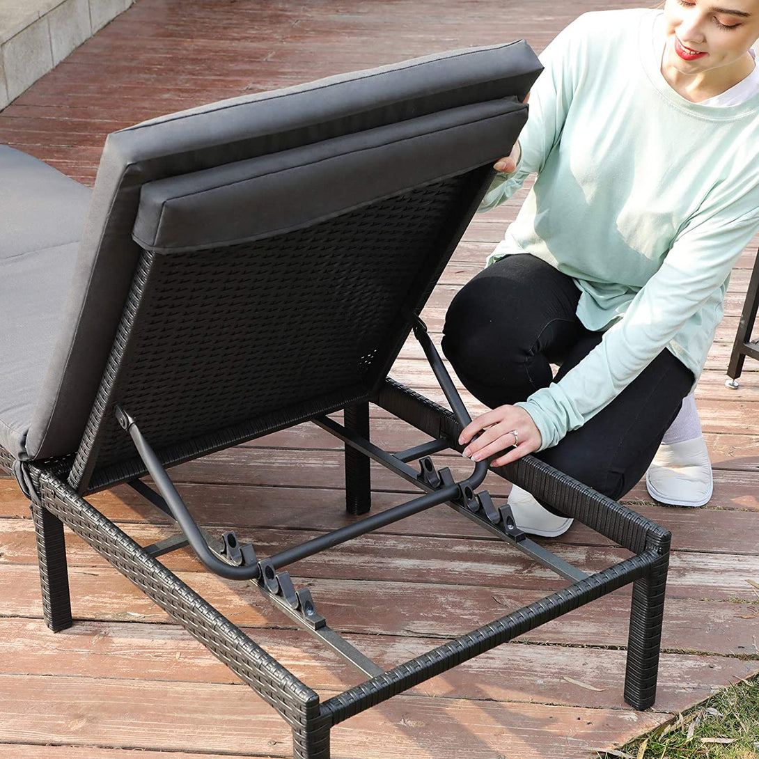 Napozóágy 5 cm vastag matraccal 59 x 198 x 28 cm (outlet)-VASBÚTOR