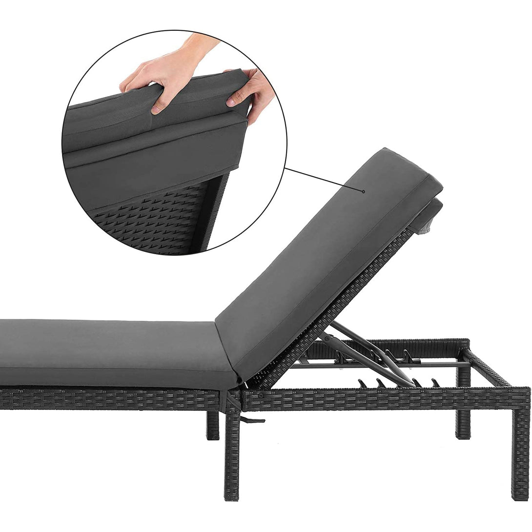 Napozóágy 5 cm vastag matraccal 59 x 198 x 28 cm (outlet)-VASBÚTOR