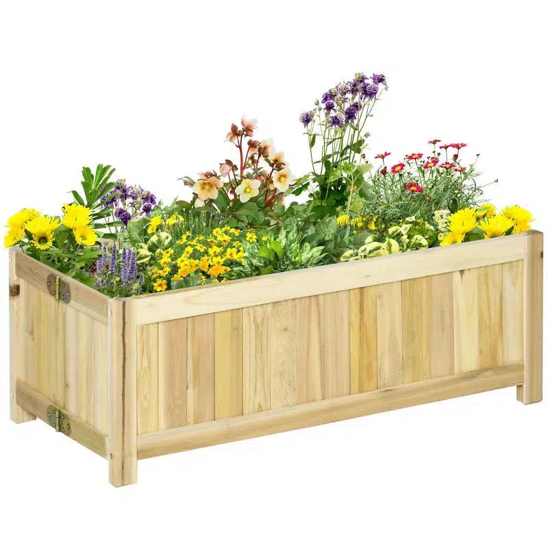 Összecsukható emelt ágyás, tömörfa, időjárásálló 70 cm x 30 cm x 25 cm-VASBÚTOR