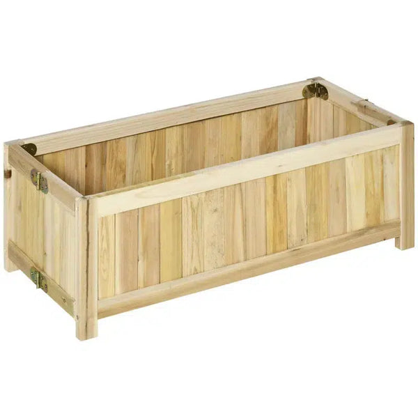 Összecsukható emelt ágyás, tömörfa, időjárásálló 70 cm x 30 cm x 25 cm-VASBÚTOR