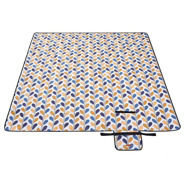 Piknik takaró, 200 x 200 cm, levélmintás-VASBÚTOR