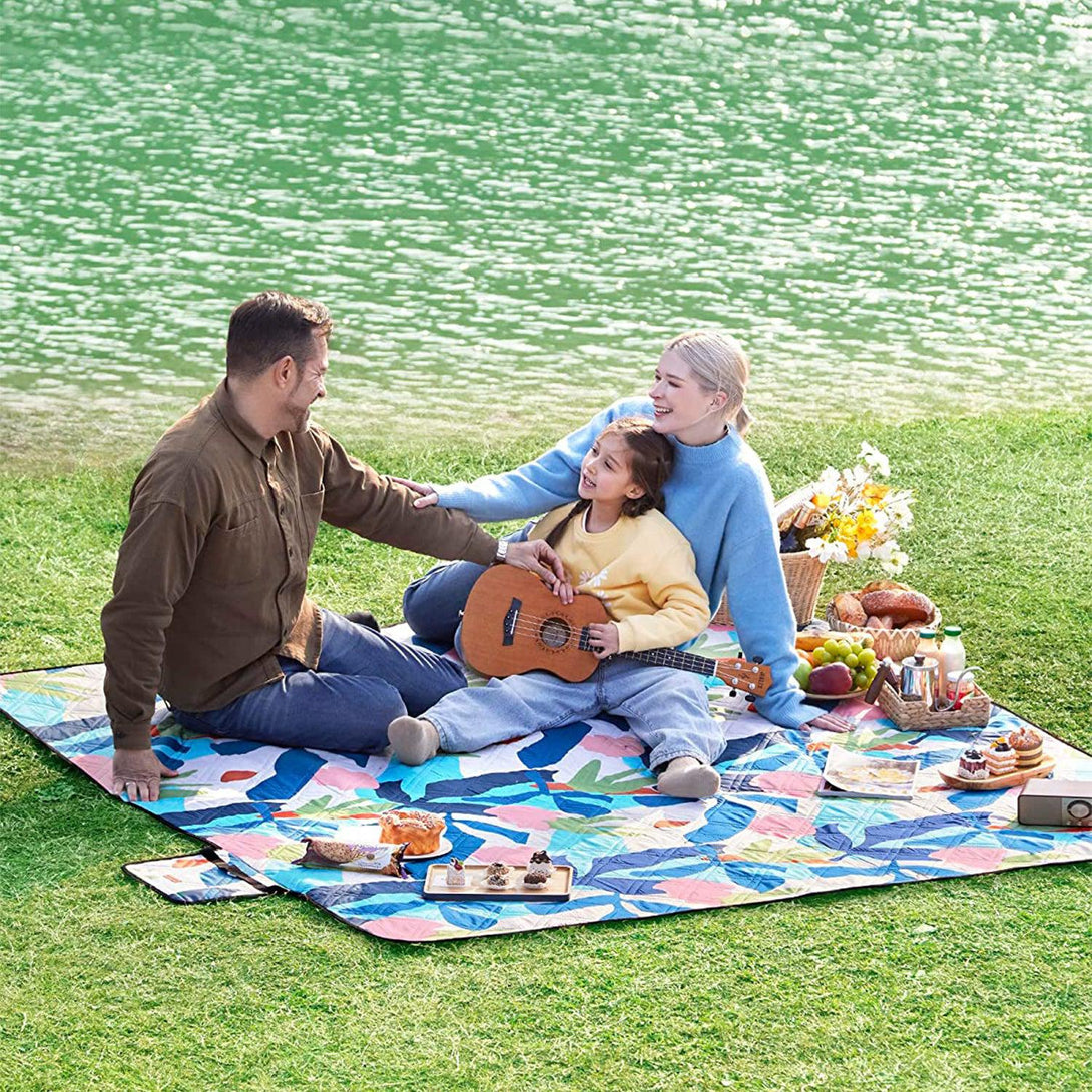 Piknik takaró, piknik pokróc, 200 x 150 cm színes levelek-VASBÚTOR
