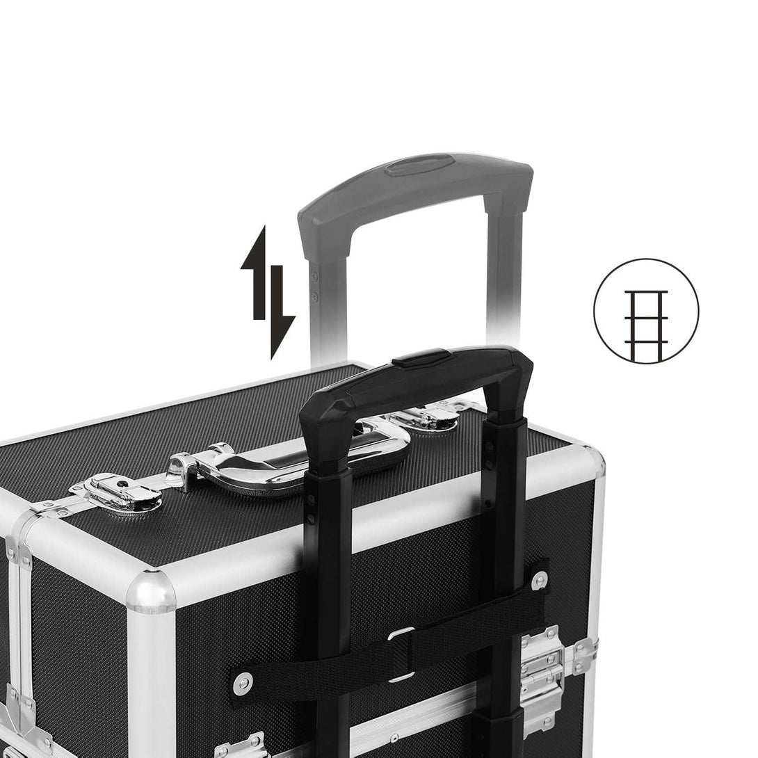 Professzionális 3 az 1-ben sminkes bőrönd-VASBÚTOR