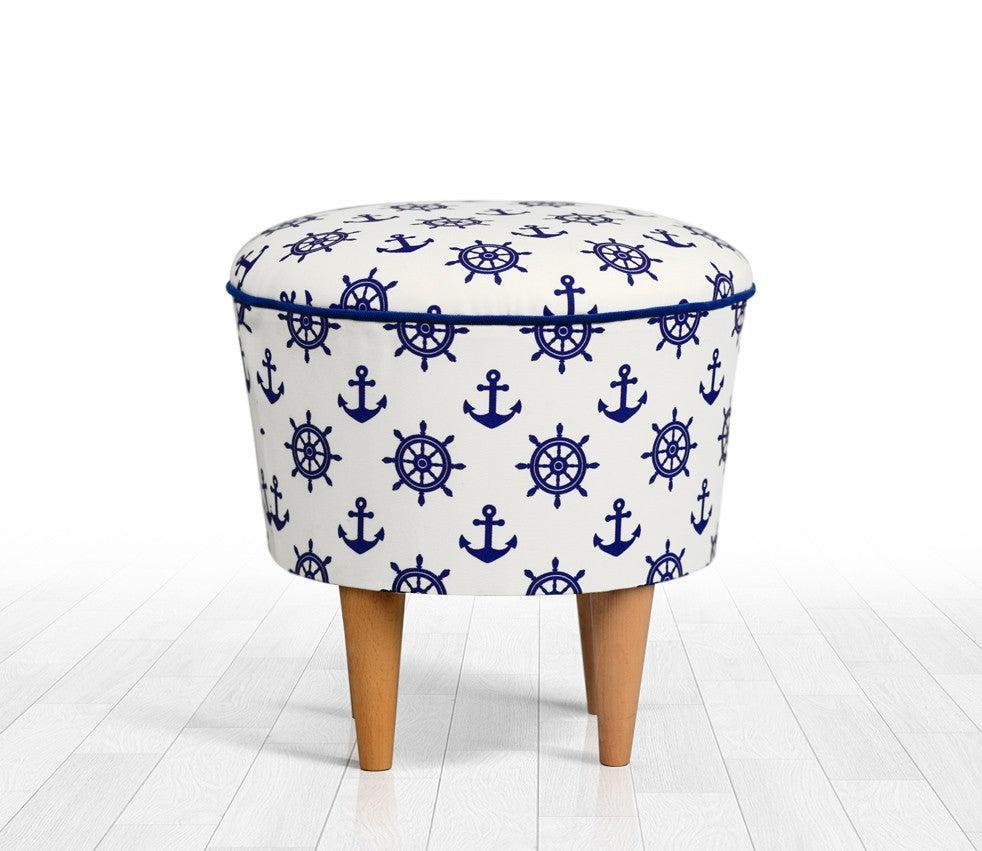 Puha Puff Cunda - Blue, White-VASBÚTOR
