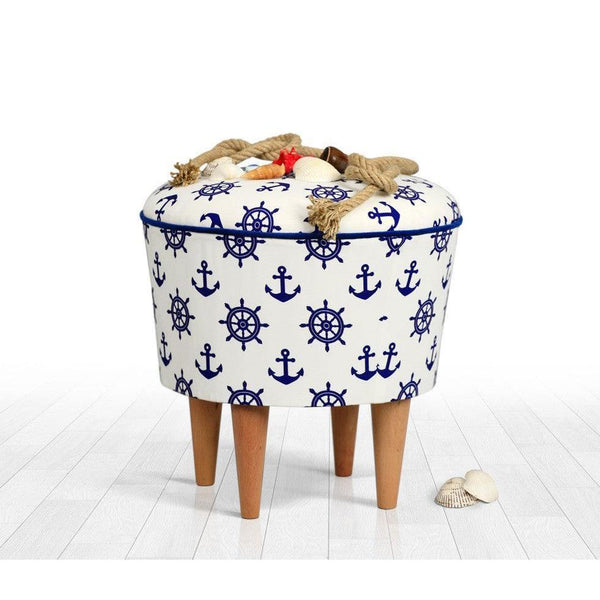 Puha Puff Cunda - Blue, White-VASBÚTOR