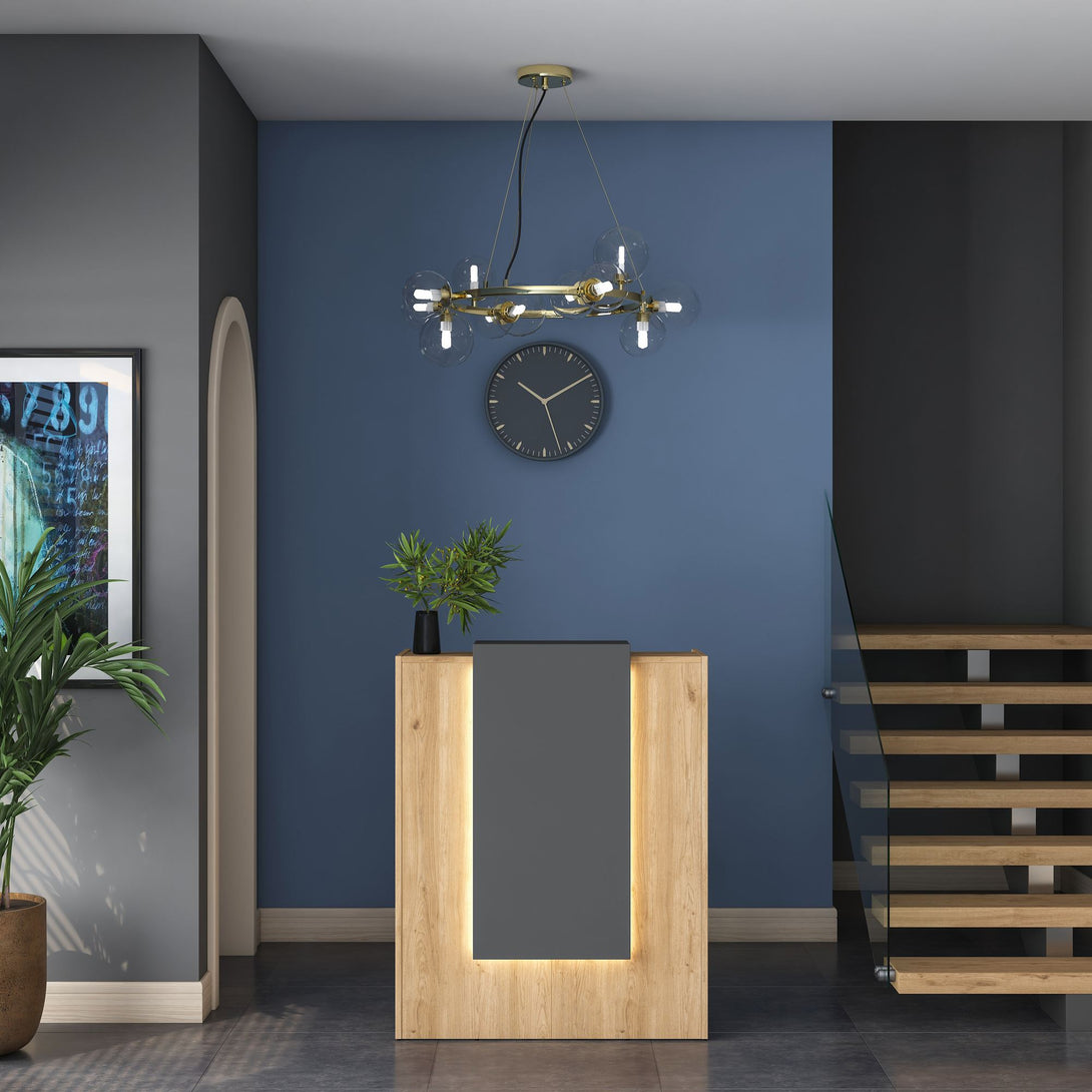 Recepciós pult beépített LED hangulatvilágítással MA101 - 3859-VASBÚTOR