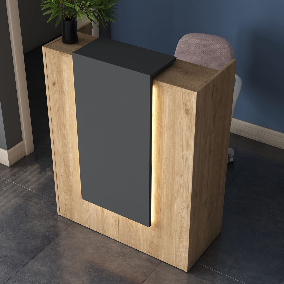 Recepciós pult beépített LED hangulatvilágítással MA101 - 3859-VASBÚTOR