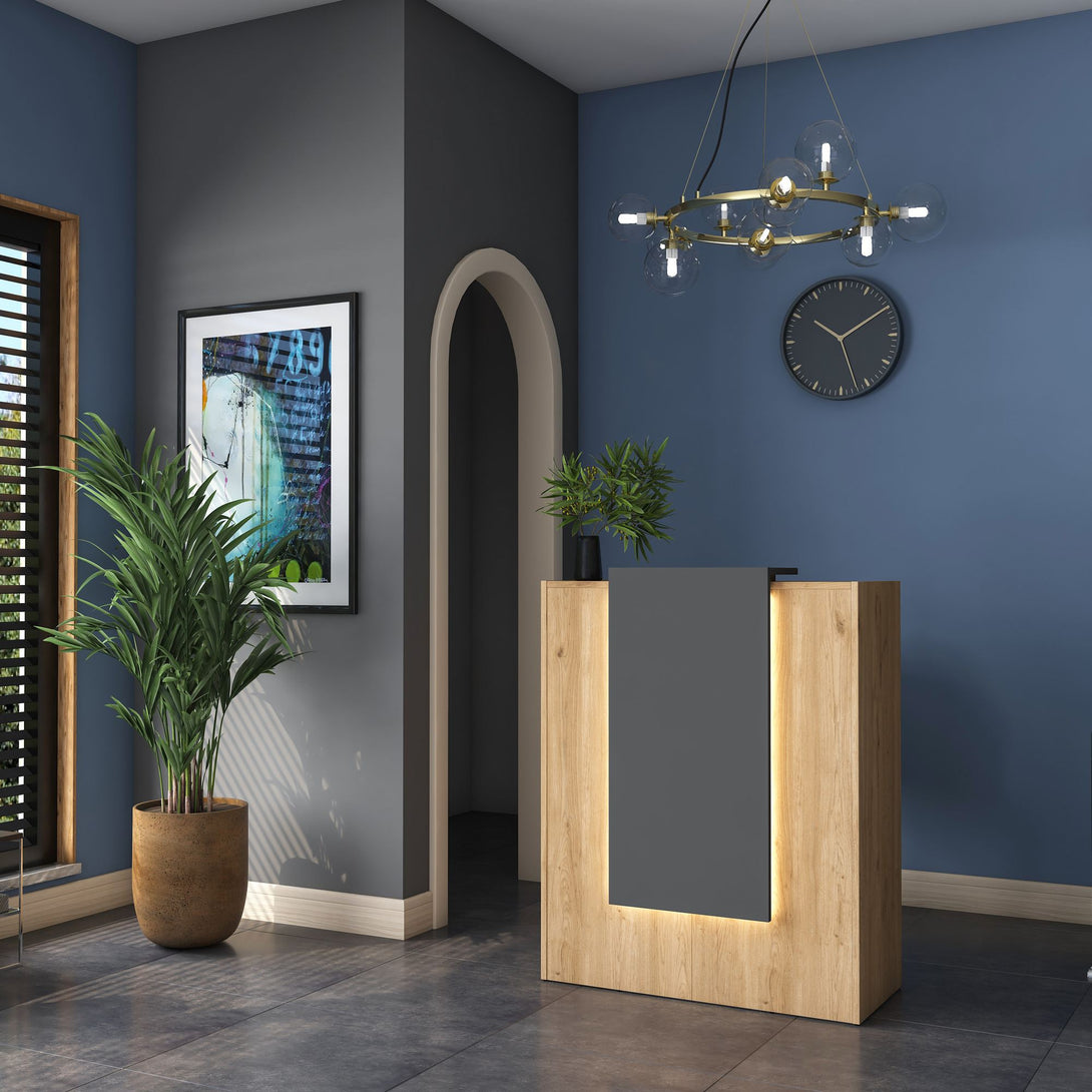 Recepciós pult beépített LED hangulatvilágítással MA101 - 3859-VASBÚTOR