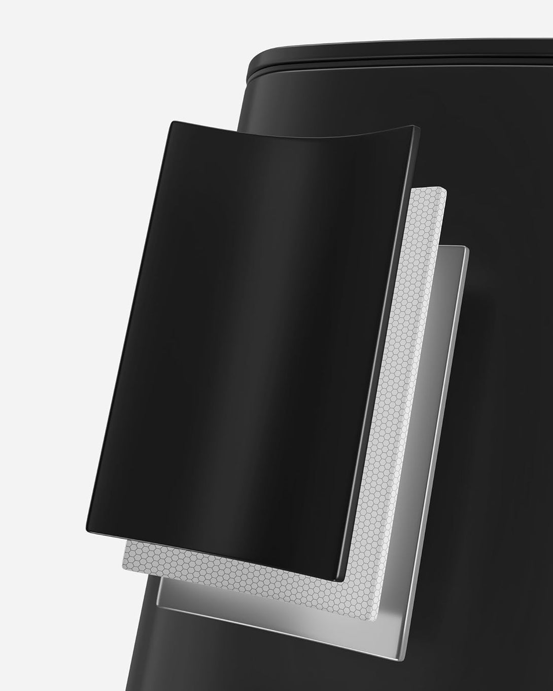 SONGMICS 30 literes konyhai szemetes, belső vödörrel, fekete színben-VASBÚTOR