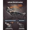 SONGMICS HOME gamer szék, ergonomikus számítógépszék lábtartóval, tintafekete színben-VASBÚTOR