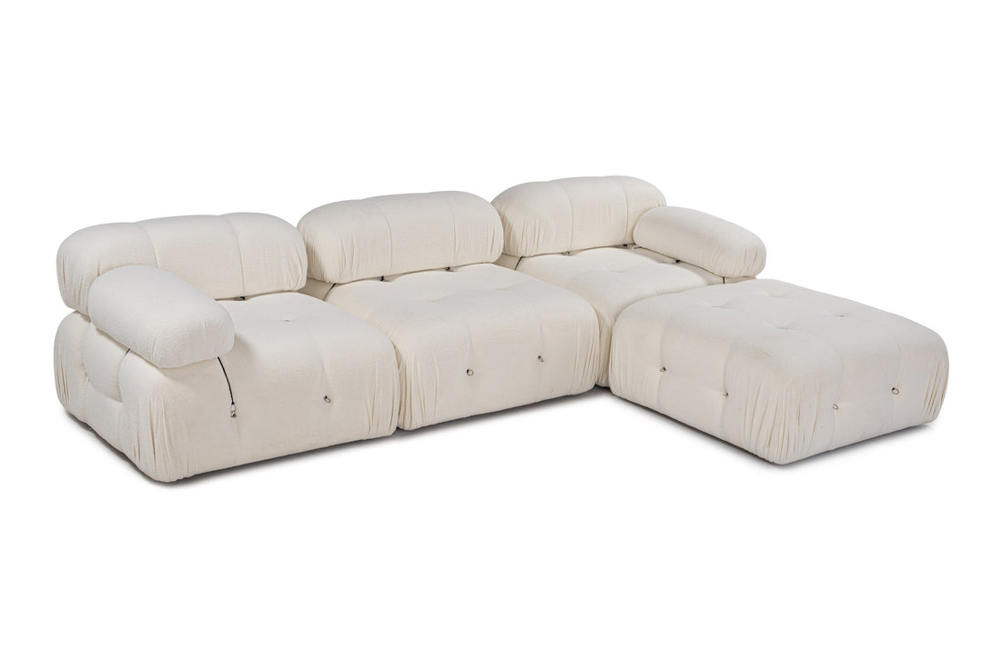 Sarokkanapé Bubble Bézs L1-O1-1R-PUF-VASBÚTOR