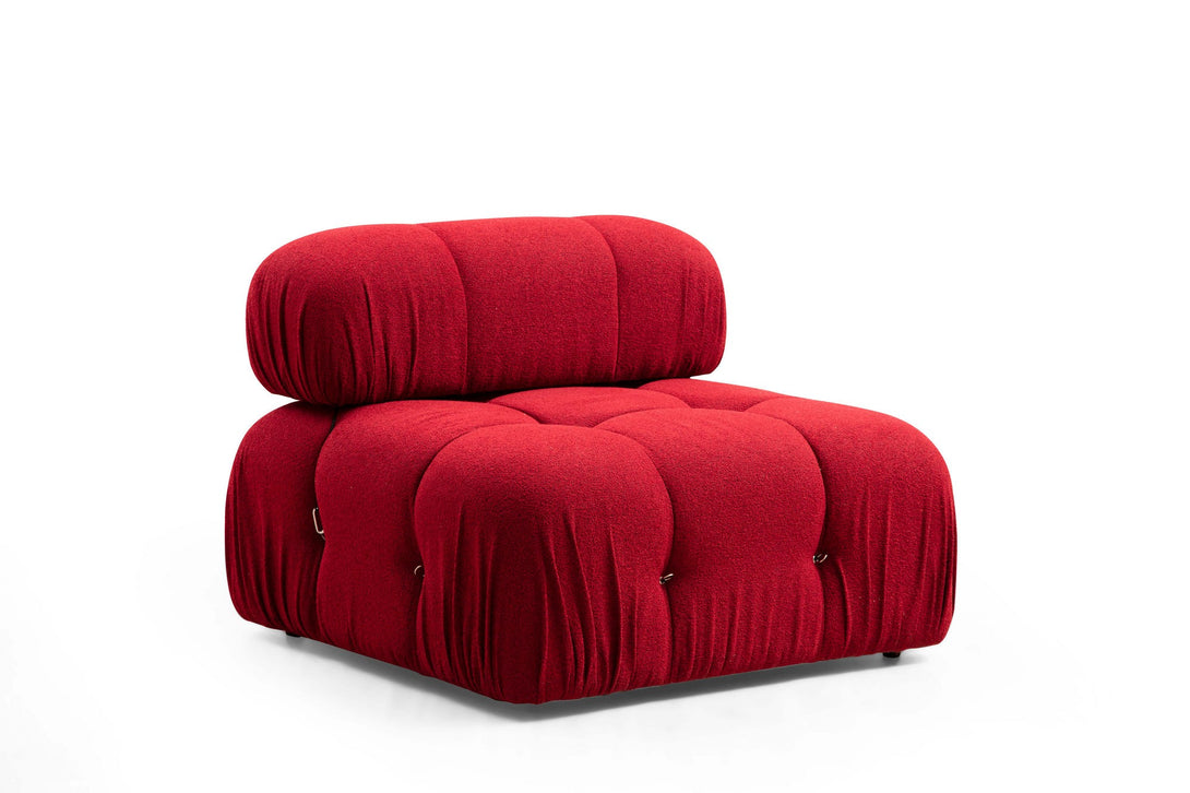 Sarokkanapé Bubble ( L1-O1-1R -Puf) - Red-VASBÚTOR