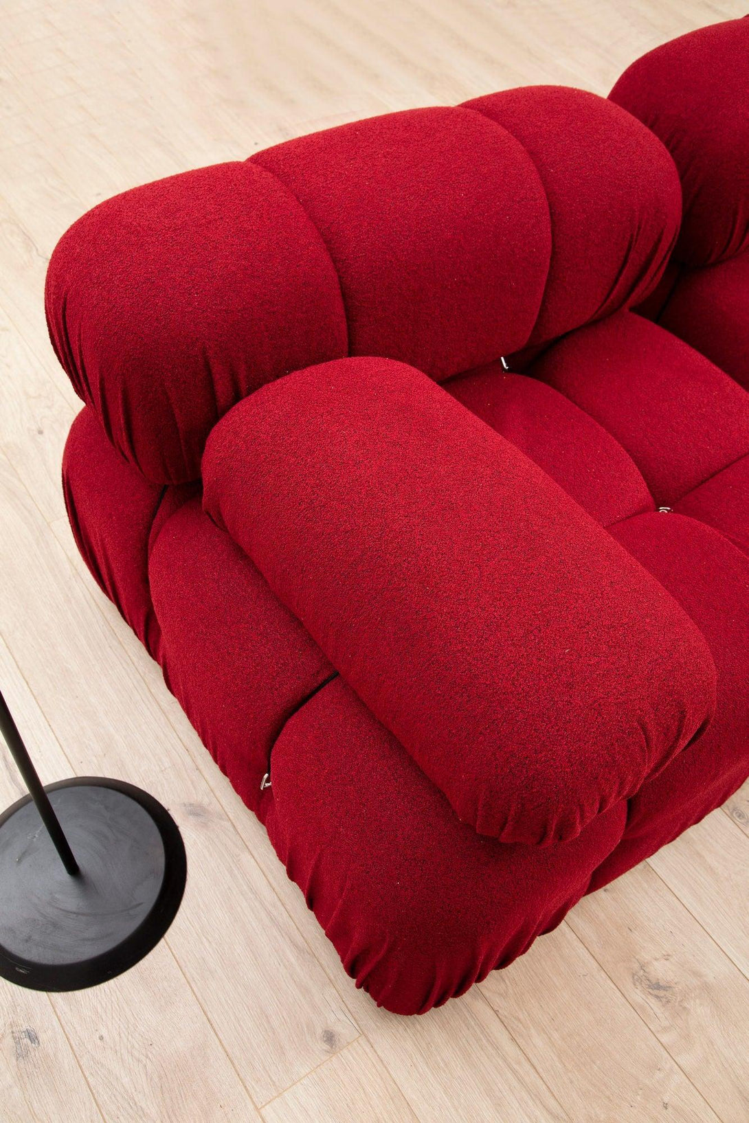 Sarokkanapé Bubble ( L1-O1-1R -Puf) - Red-VASBÚTOR