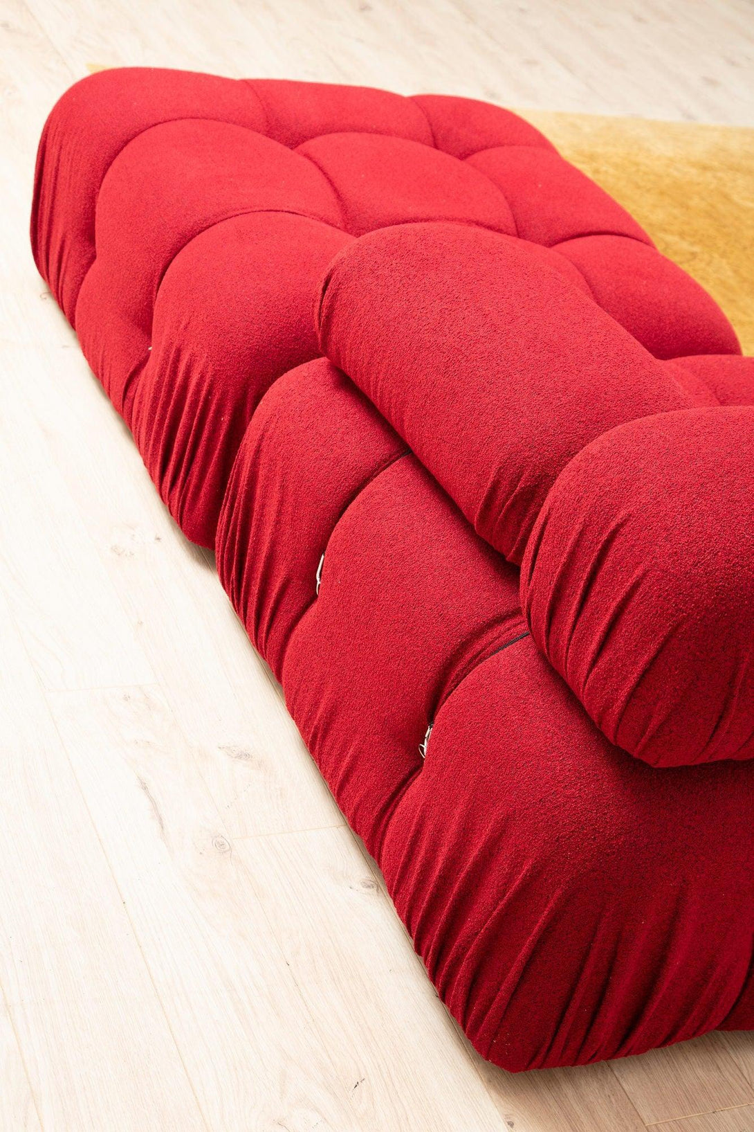 Sarokkanapé Bubble ( L1-O1-1R -Puf) - Red-VASBÚTOR