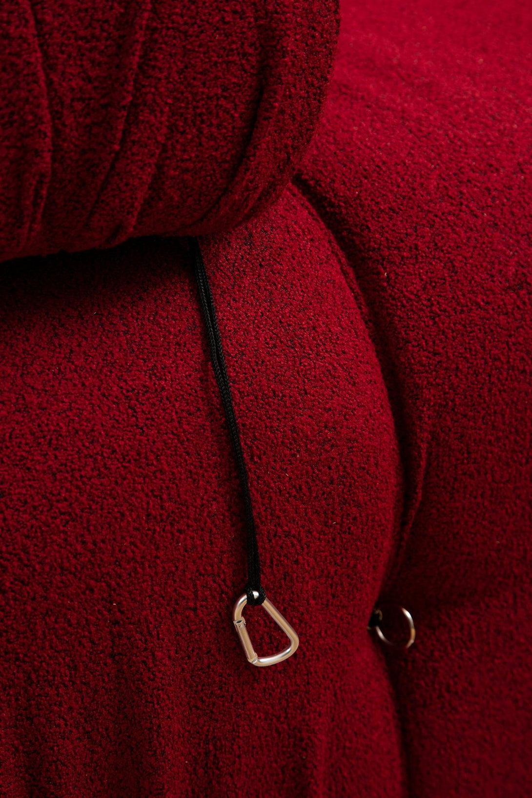 Sarokkanapé Bubble ( L1-O1-1R -Puf) - Red-VASBÚTOR