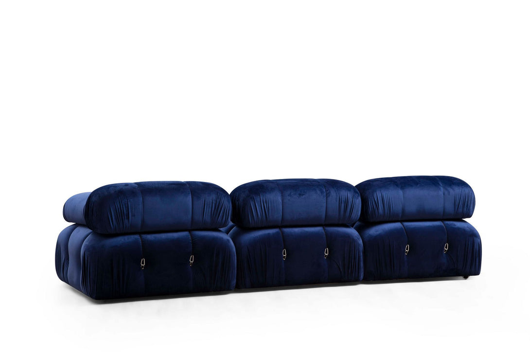 Sarokkanapé Bubble Velvet Kék L1-O1-1R-PUF-VASBÚTOR