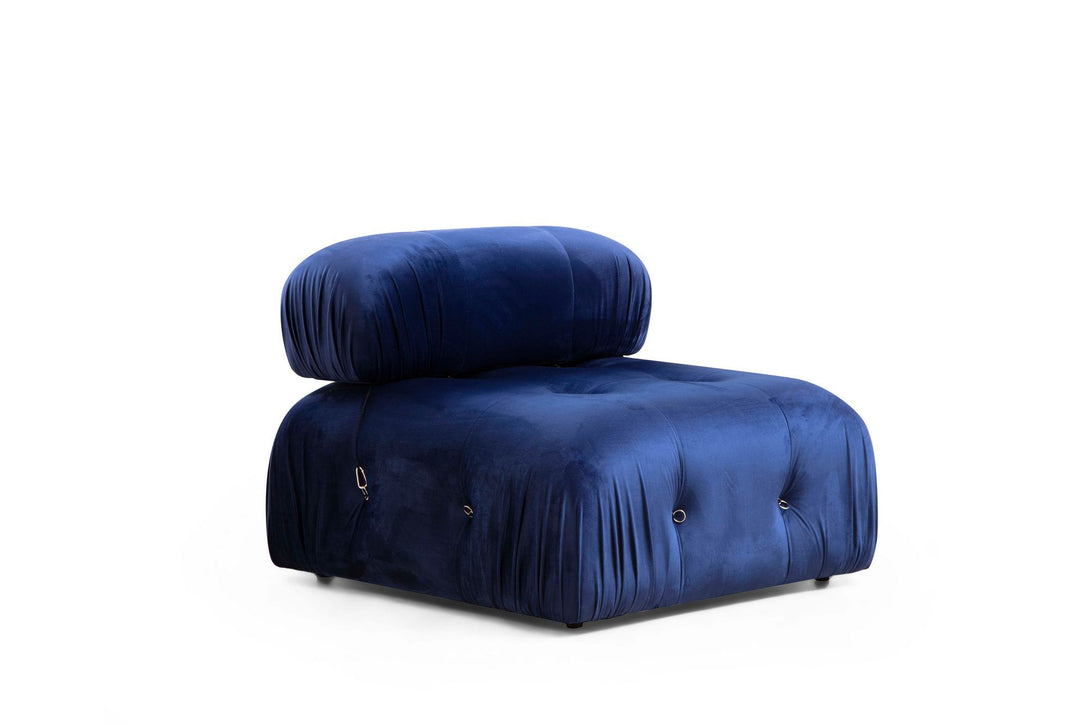 Sarokkanapé Bubble Velvet Kék L1-O1-1R-PUF-VASBÚTOR