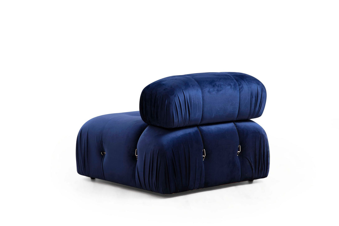 Sarokkanapé Bubble Velvet Kék L1-O1-1R-PUF-VASBÚTOR