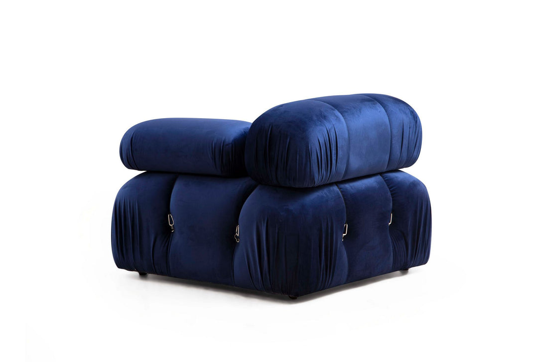 Sarokkanapé Bubble Velvet Kék L1-O1-1R-PUF-VASBÚTOR