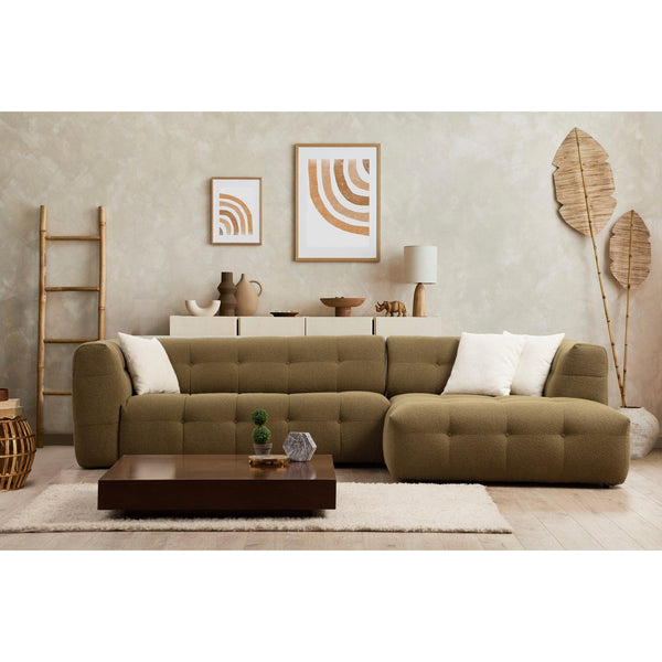 Sarokkanapé Cady Jobbos - Khaki-VASBÚTOR