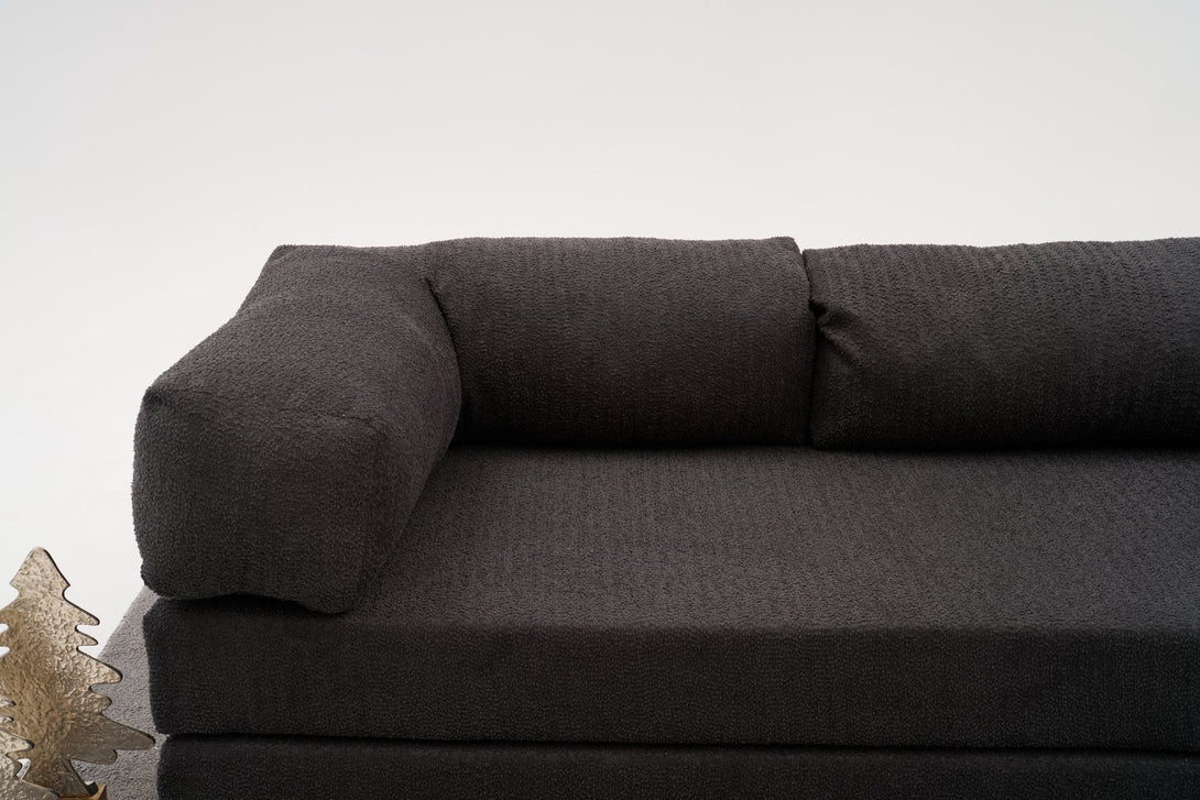 Sarokkanapé Comfort - Antracit-VASBÚTOR