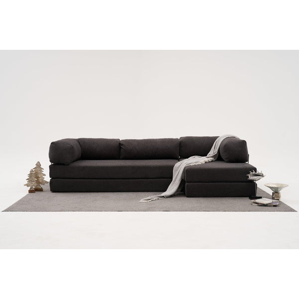Sarokkanapé Comfort - Antracit-VASBÚTOR