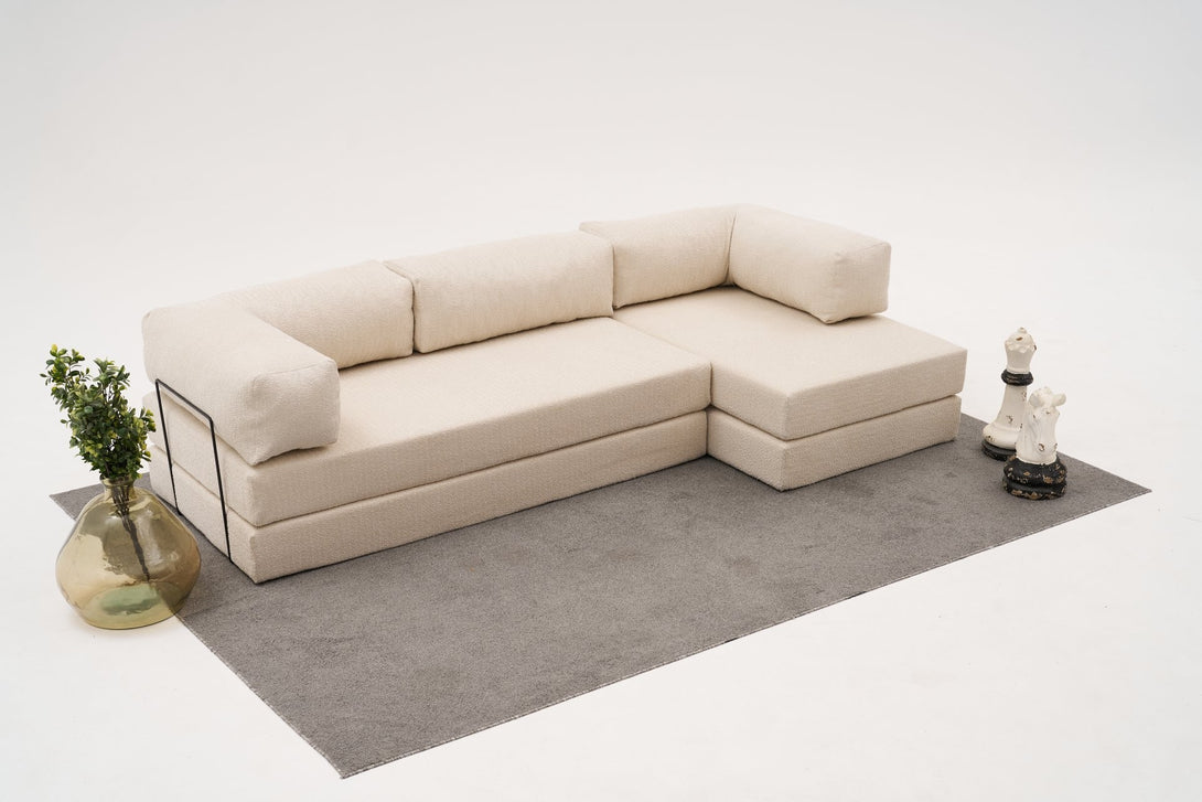 Sarokkanapé Comfort - Krém-VASBÚTOR