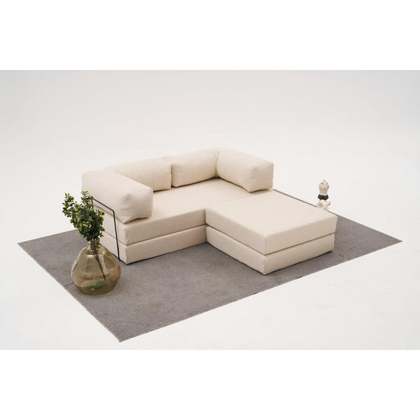 Sarokkanapé Comfort Mini - Krém-VASBÚTOR