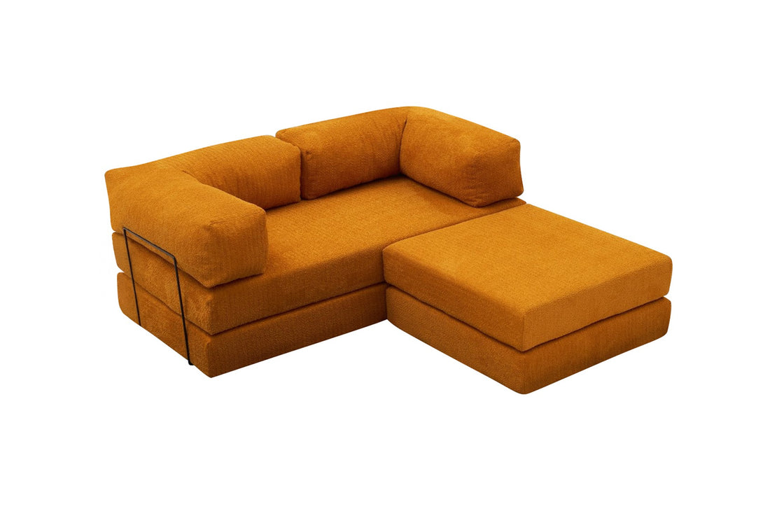 Sarokkanapé Comfort Mini - Narancssárga-VASBÚTOR
