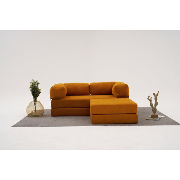 Sarokkanapé Comfort Mini - Narancssárga-VASBÚTOR