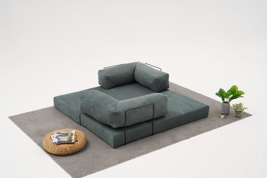 Sarokkanapé Comfort Mini - Zöld-VASBÚTOR