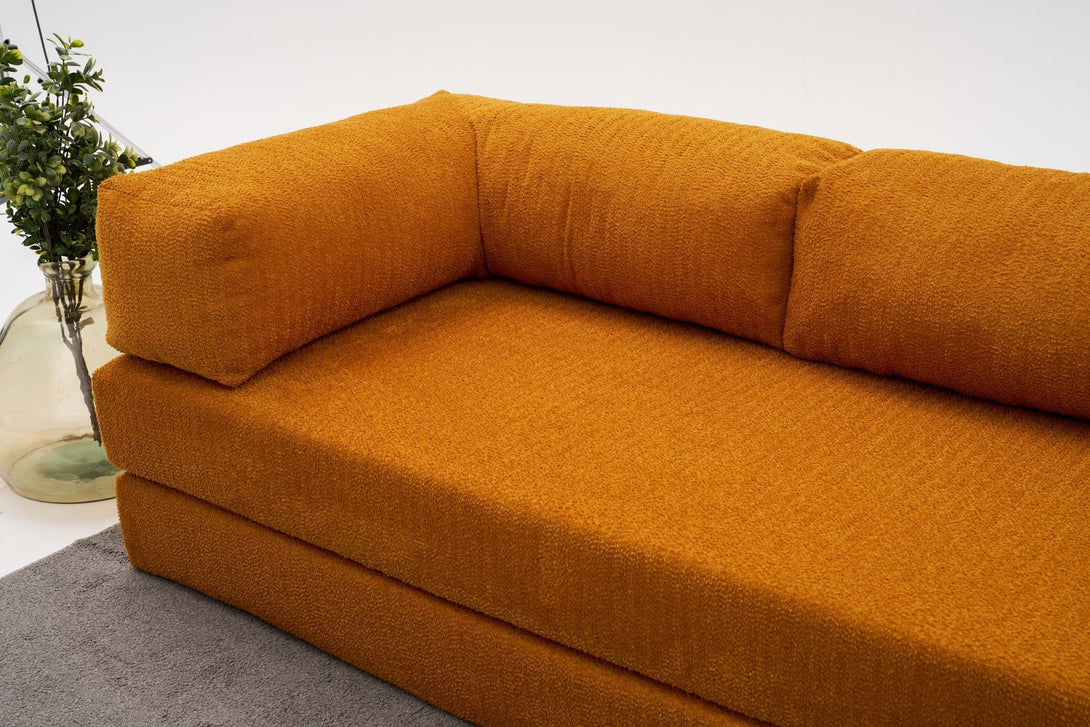 Sarokkanapé Comfort - Narancssárga-VASBÚTOR
