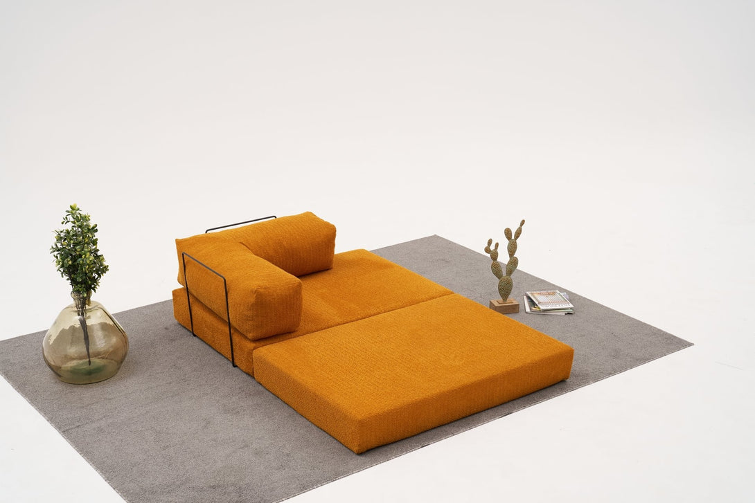 Sarokkanapé Comfort - Narancssárga-VASBÚTOR