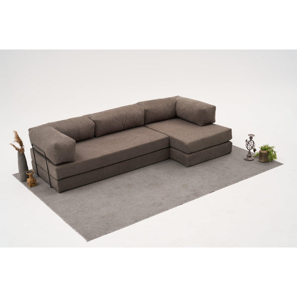 Sarokkanapé Comfort - Szürke-VASBÚTOR