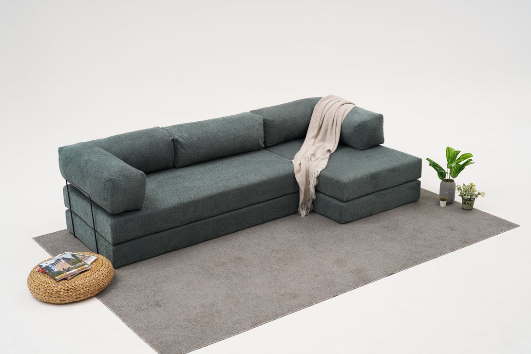 Sarokkanapé Comfort - Zöld-VASBÚTOR