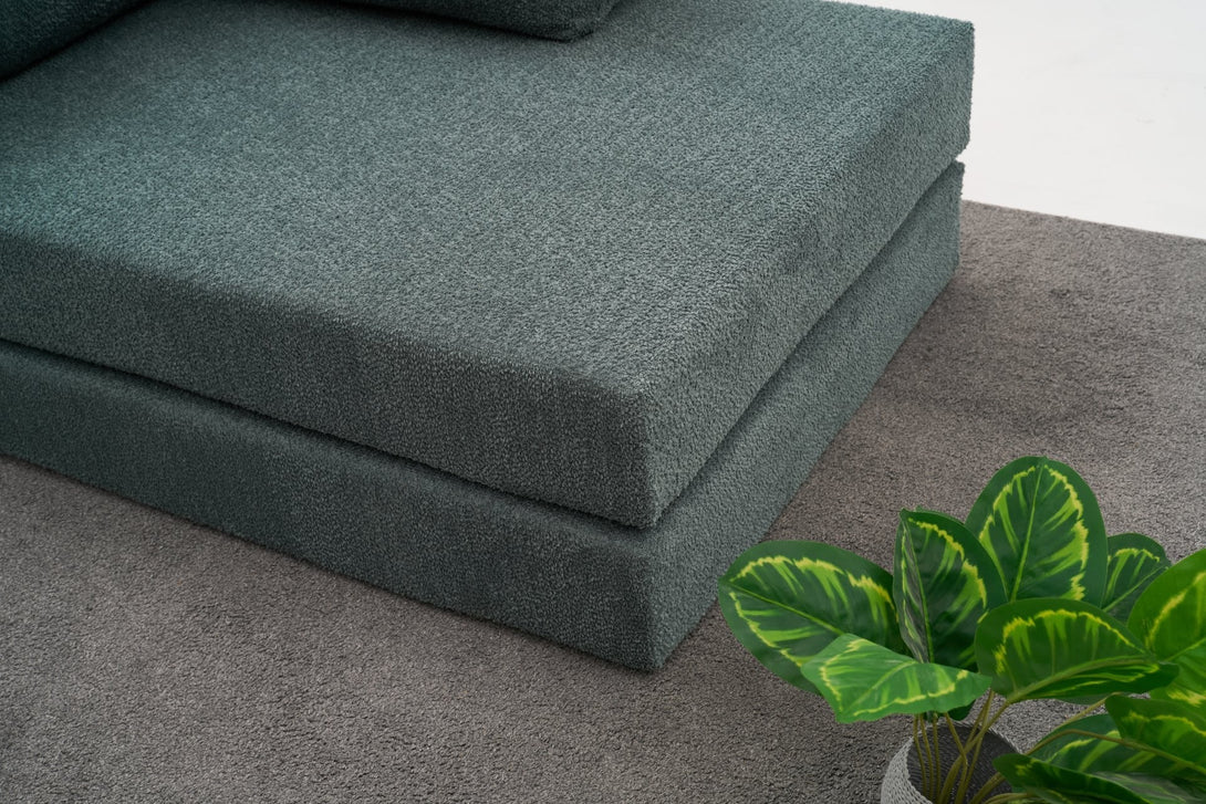 Sarokkanapé Comfort - Zöld-VASBÚTOR