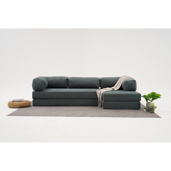 Sarokkanapé Comfort - Zöld-VASBÚTOR