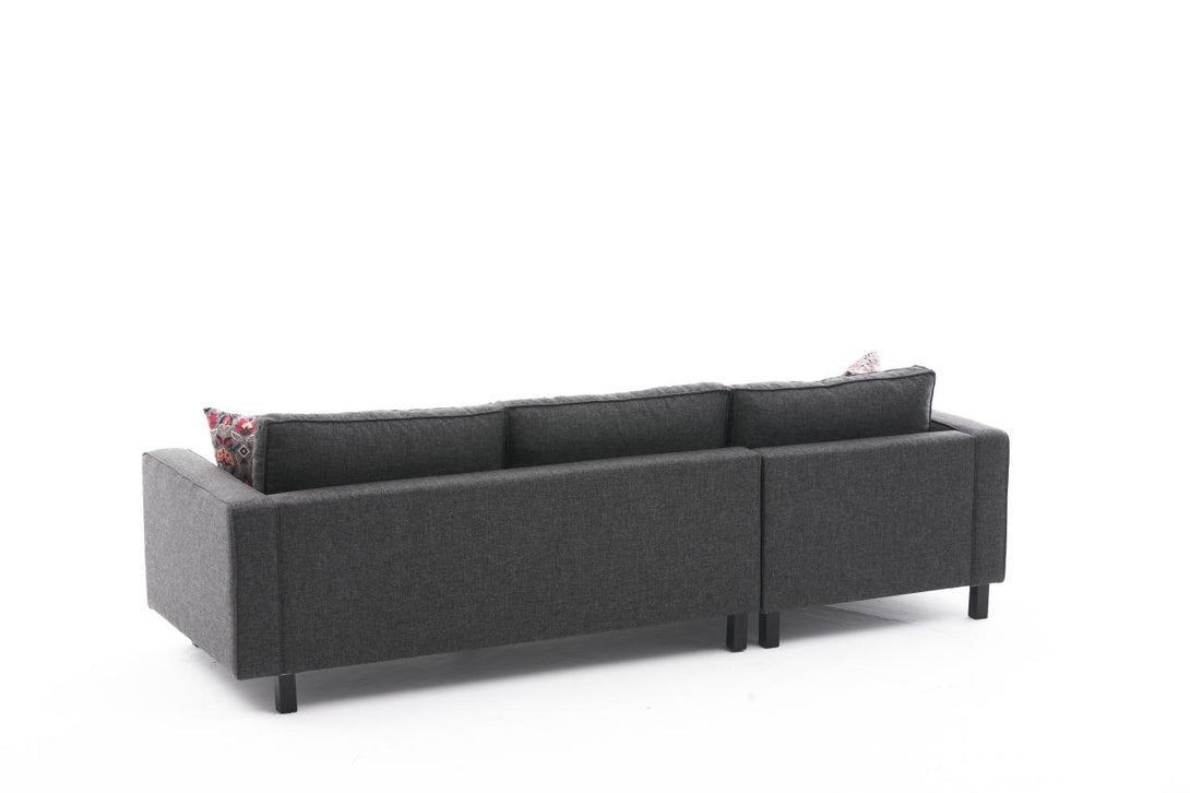 Sarokkanapé Kale Linen - Antracit-VASBÚTOR