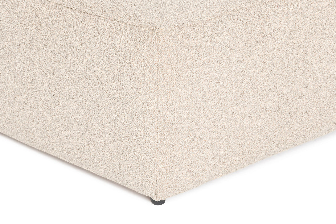 Sarokkanapé Lora (L1-O1-1R-POUFFE ) - Barackszín-VASBÚTOR