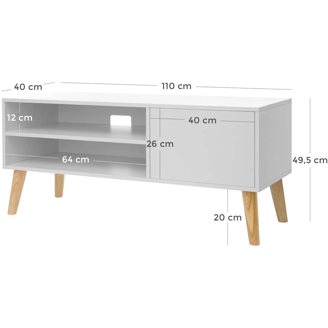 Skandináv TV állvány 110 x 40 x 49,5 cm fehér-VASBÚTOR