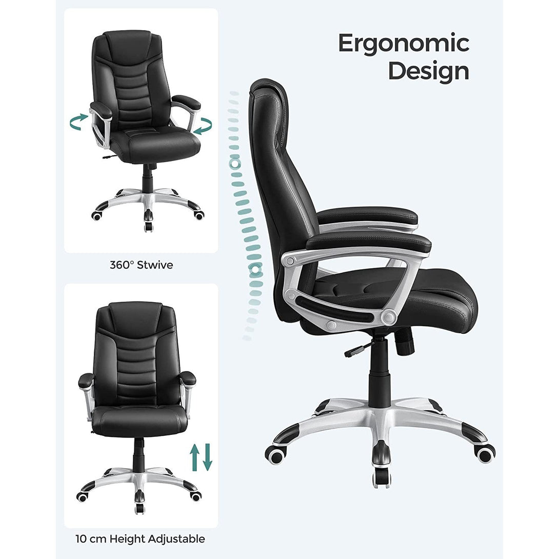 Songmics Ergonomikus irodai szék, állítható magasságú forgószék-VASBÚTOR